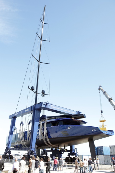 Image for article Wally launches world's largest carbon-fibre sloop